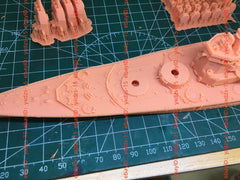 3d Printed Kit 1/700 Hms Conqueror Battleship(full Hull/waterline)