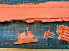 3d Printed 1/700 Soviet Aircraft Carrier Admiral Nakhimov(full Hull/waterline)