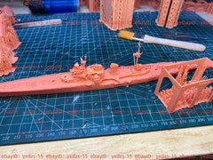 3d Printed 1/700 Italian Duca Degli Abruzzi Class Cruisers(full Hull/waterline)