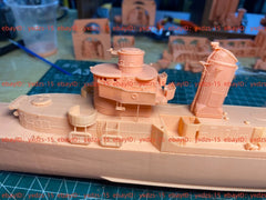1/200 Uss Fletcher Class Destroyer(full Hull/waterline) 3d Printed Kits