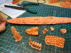 3d Printing 1/700 Hms Liverpool (c11) Cruiser(full Hull/waterline)