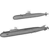 3d Printed 1/1250/2000 Soviet Charlie Ii/oscar Ii Cruise Missile Submarine