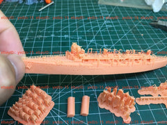 3d Printed 1/700 Dutch Haldane Cruiser(full Hull/waterline)