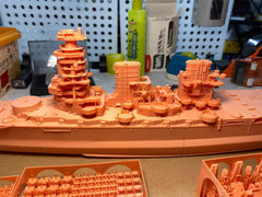 3d Printed 1/350 Japanese Battleship Daisen(full Hull/waterline)