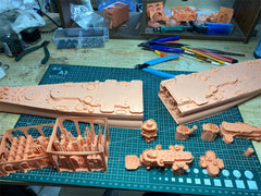 3d Printed 1/350 USS Puerto Rico Cruiser(full Hull/waterline)