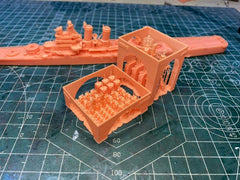 3d Printed Kit 1/700 Uss Wichita Ca-45 Heavy Cruiser(full Hull/waterline)