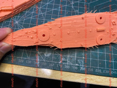 3d Printed 1/700 Courbet Class Battleship Paris(full Hull/waterline)