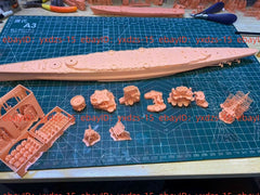 3d Printed 1/700 Ijn Dashan Battleship(full Hull/waterline)
