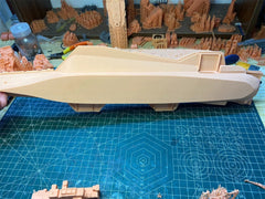 3d Printed 1/700 Uss Midway (cva-41) Aircraft Carrier(full Hull/waterline)