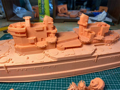 3d Printed Kits 1/350 Hms Thunderer Battleship(full Hull/waterline)