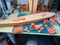 3d Printed 1/700 china Pan-Asia Changzheng Battleship(full Hull/waterline)