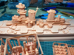 3d Printed 1/350 USS Puerto Rico Cruiser(full Hull/waterline)