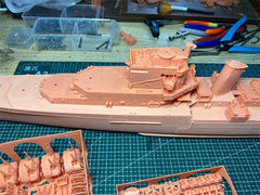 3d Printed 1/200 Dido Class Cruiser(full Hull/waterline)