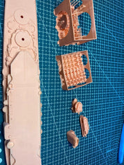 3d Printed Kit 1/700 German X Hildebrand Cruiser(full Hull/waterline)