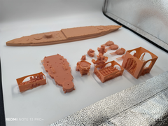 1/350 Uss New Mexico Bb-40 Battleship(full Hull/waterline)