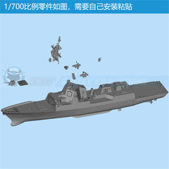 3d Printed Kits 1/700/1250/2000 The Álvaro De Bazán-class Frigate F100 Of Spain