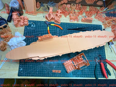 3d Printed 1/350 Wwii French Bearn Aircraft Carrier(full Hull/waterline)