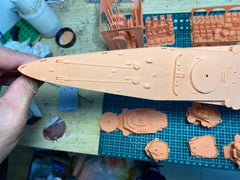 3d Printed 1/350 German Schlieffen Battleship(full Hull/waterline)