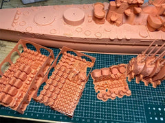 3d Printed Kit 1/350 Japanese Battleship Satsuma(full Hull/waterline)
