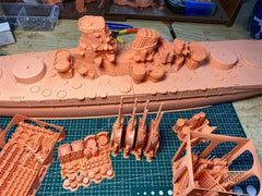 3d Printed Kit 1/350 Japanese Battleship Satsuma(full Hull/waterline)
