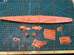 3d Printed 1/700 Italian Venetian Cruiser(full Hull/waterline)