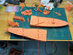 3d Printed 1/700 Wwi Hms Agincourt Dreadnought Battleship(full Hull/waterline)