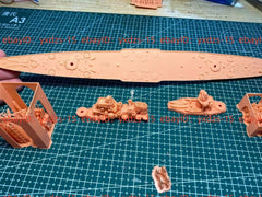 3d Printed 1/700 Ijn Zangwang Class Cruiser(full Hull/waterline)