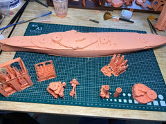 3d Printed 1/350 Iron Duke Class Battleship 1928(full Hull/waterline)