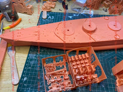 3d Printed 1/350 Soviet Lenin Battleship(full Hull/waterline)