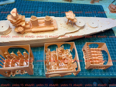 3d Printed 1/350 Italian Conte Di Cavour Class(full Hull/waterline)
