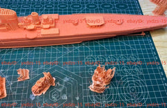 3d Printed Kits 1/350 Ijn Furutaka Class Cruiser(full Hull/waterline)