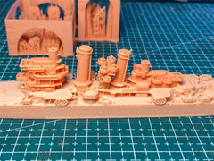 3d Printed 1/700 USS Helena (CL-50) Light Cruiser(full Hull/waterline)