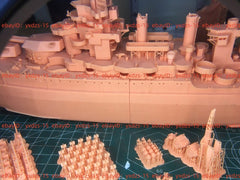 3d Printed Kit 1/350 Wwii Uss Colorado Bb-45 Battleship(full Hull/waterline)