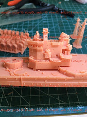 3d Printed Kit 1/700 Hms Conqueror Battleship(full Hull/waterline)