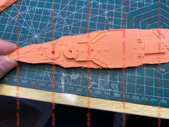 3d Printing 1/700 French Brittany Class Battleship Lorraine(full Hull/waterline)