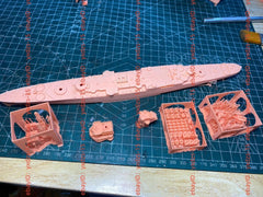 3d Printed 1/700 French Cruiser Charmat(full Hull/waterline)