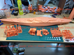 3d Printed 1/350 French Jean Bart Battleship(waterline/full Hull)