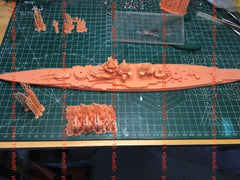 3d Printed Kit 1/350 German Sms Schlieffen Battlecruiser(full Hull/waterline)