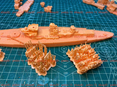 3d Printed Kit 1/700 France Mnf Dunkerque Battleship(full Hull/waterline)