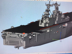 3d Printed 1/700 Us Navy Wasp-class Amphibious Assault Ship(full Hull/waterline)