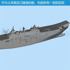 3d Printed Kits 1/700/1250/2000 TCG Anadolu Amphibious Assault Ship L400