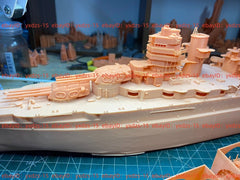 3d Printed 1/200 Wwii New Mexico Bb-40 Battleship(full Hull/waterline)