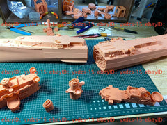 3d Printed 1/200 Atlanta Class Light Cruiser(full Hull/waterline)