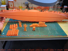 3d Printed 1/700 Wwii Italian Aircraft Carrier Aquila Eagle(full Hull/waterline)