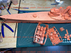 3d Printed 1/200 Uss Helena Light Cruiser Cl-50 1943(full Hull/waterline)