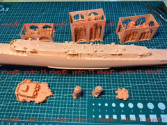 3d Printed 1/350 US Forrest Sherman Class Destroyer(full Hull/waterline)