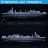 3d Printed Kits 1/700/1250/2000 China's Type 901 Combat Support Ship Hulunhu