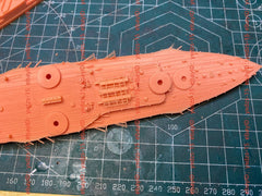 3d Printed 1/700 Courbet Class Battleship Paris(full Hull/waterline)