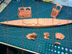 3d Printed 1/700 German Odin Battleship(full Hull/waterline)