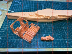 3d Printed Kit 1/700 Uss Nebraska Bb-14 Battleship(full Hull/waterline)